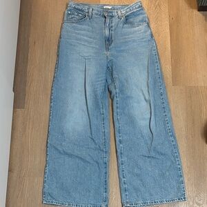 Levi's Light Blue Wide-Leg Sinched Women's Jeans